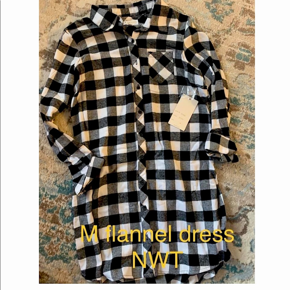 ADORABLE Boutique Flannel Dress NWT